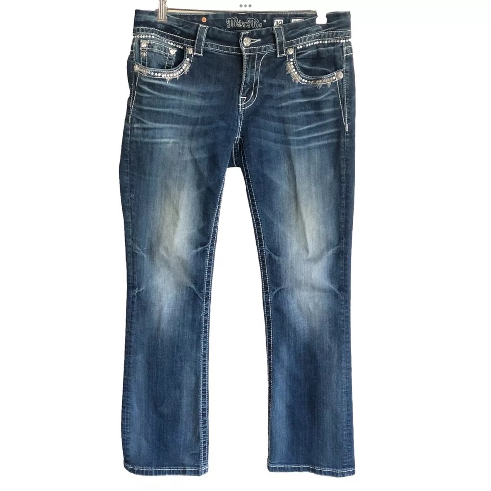 Miss Me Flap Pocket Easy Bootcut Jeans Size 30